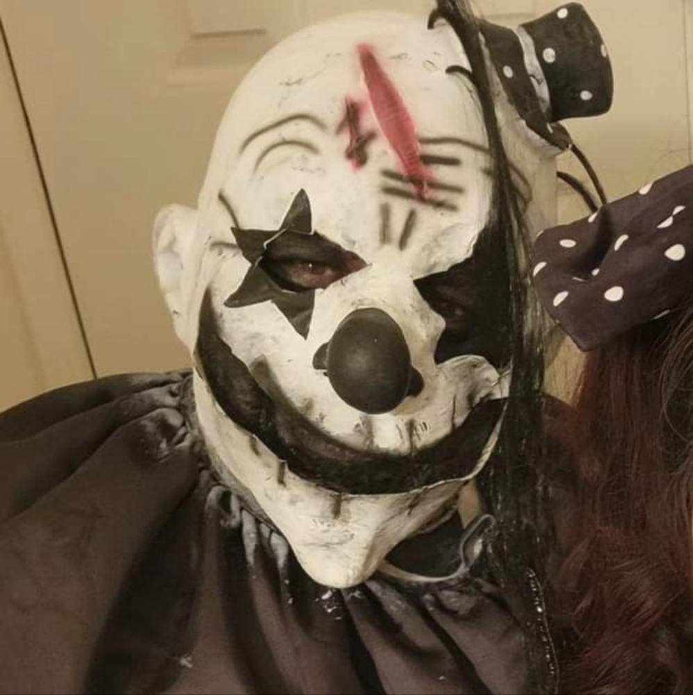 Mens XL Killer Clown Holloween Costume